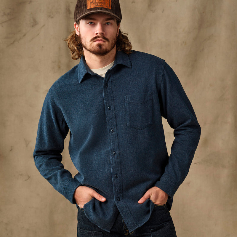 Rustic flannel shirt par Filson | Blue heather (Blue)