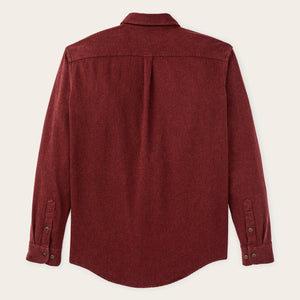 Rustic flannel shirt par Filson | Port heather (Red)