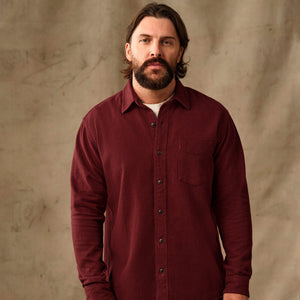 Rustic flannel shirt par Filson | Port heather (Red)