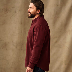 Rustic flannel shirt par Filson | Port heather (Red)