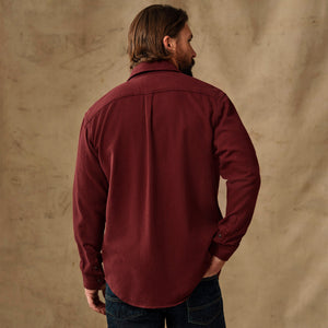 Rustic flannel shirt par Filson | Port heather (Red)