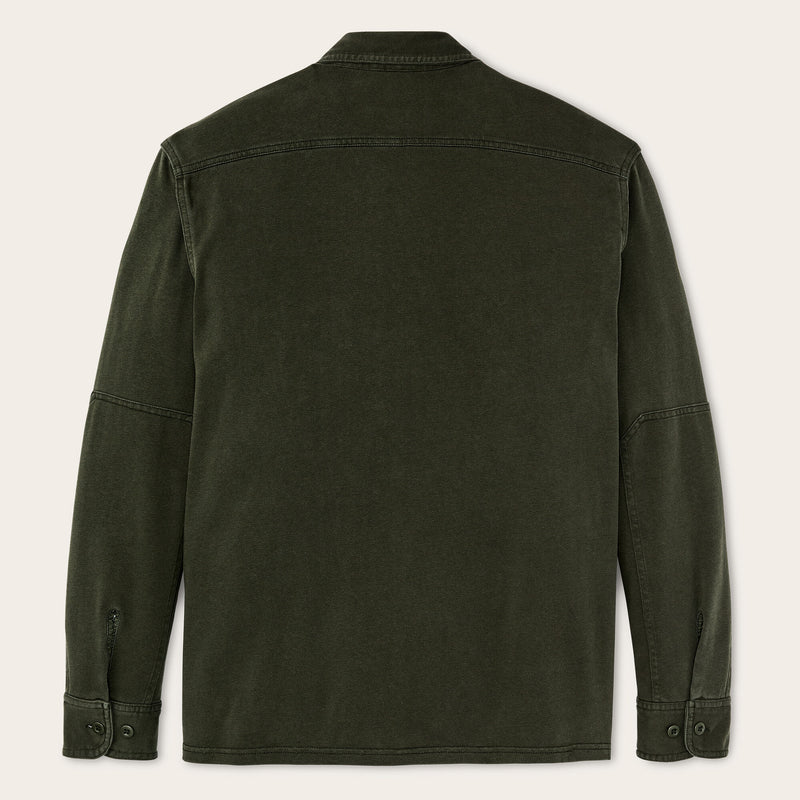 Field knit pullover shirt par Filson | Dark timber (Green)