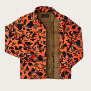 Lightweight down jac-shirt by Filson | Flame camo (Orange)