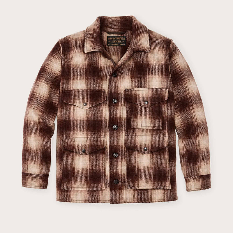 Mackinaw wool cruiser jacket by Filson | Brown / tan ombre (Brown)