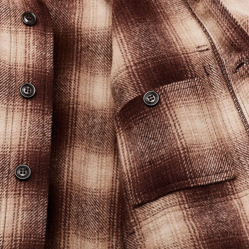 Mackinaw wool cruiser jacket by Filson | Brown / tan ombre (Brown)