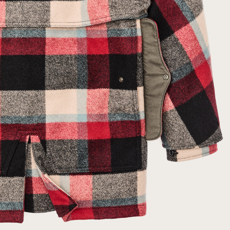 Manteau packer doublé laine mackinaw par Filson | Red / cream / blue p (Multicolor)