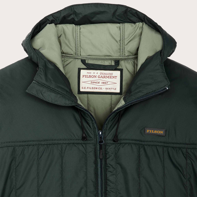 Ultralight hooded jacket by Filson | Dark spruce (Green)