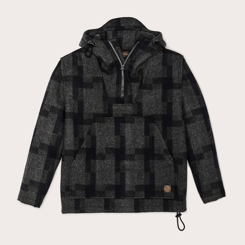 Mackinaw wool anorak by Filson | Charcoal / black squ (Gray)