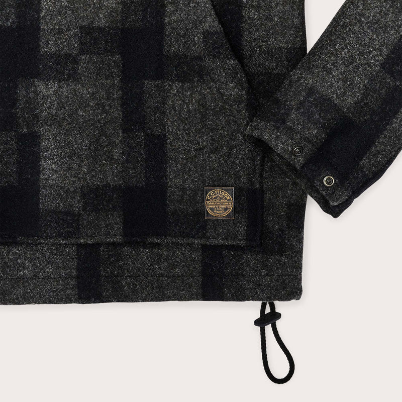 Mackinaw wool anorak by Filson | Charcoal / black squ (Gray)