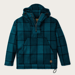 Anorak in lana mackinaw di Filson | Blue / black plaid (Blue)