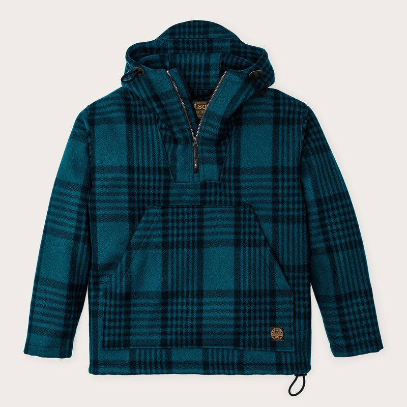 Anorak in lana mackinaw di Filson | Blue / black plaid (Blue)