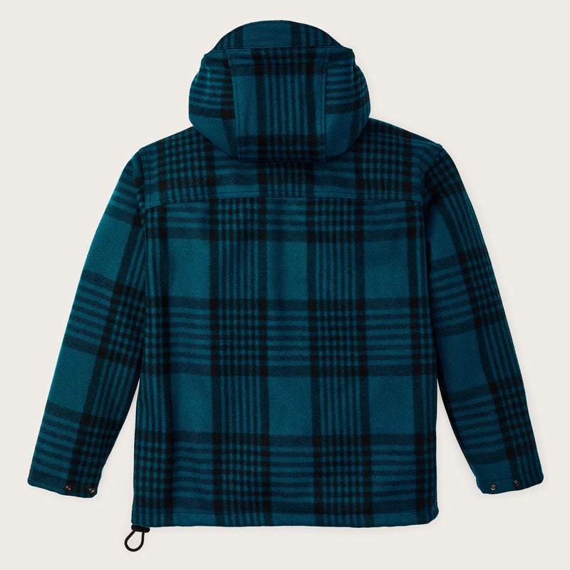 Anorak in lana mackinaw di Filson | Blue / black plaid (Blue)