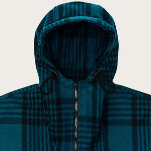 Anorak in lana mackinaw di Filson | Blue / black plaid (Blue)