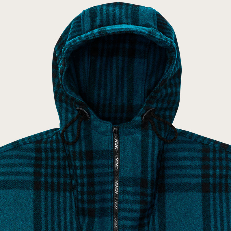 Anorak in lana mackinaw di Filson | Blue / black plaid (Blue)