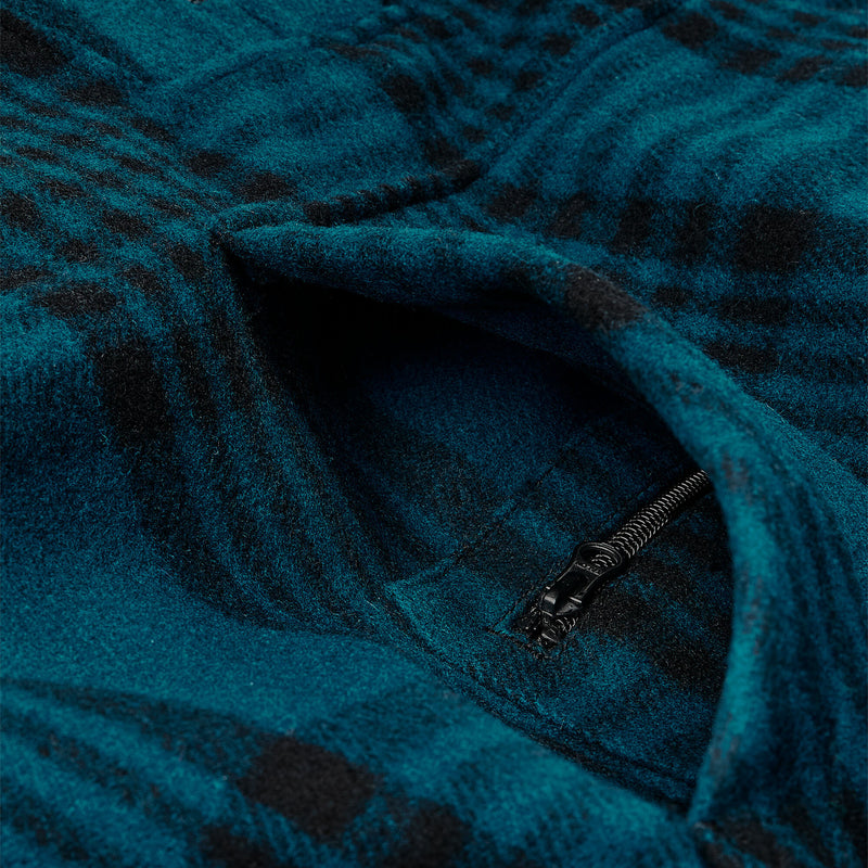 Anorak in lana mackinaw di Filson | Blue / black plaid (Blue)