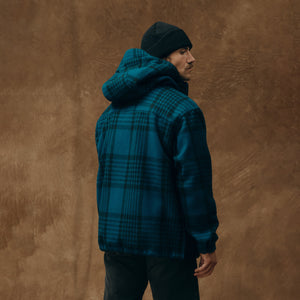 Anorak in lana mackinaw di Filson | Blue / black plaid (Blue)