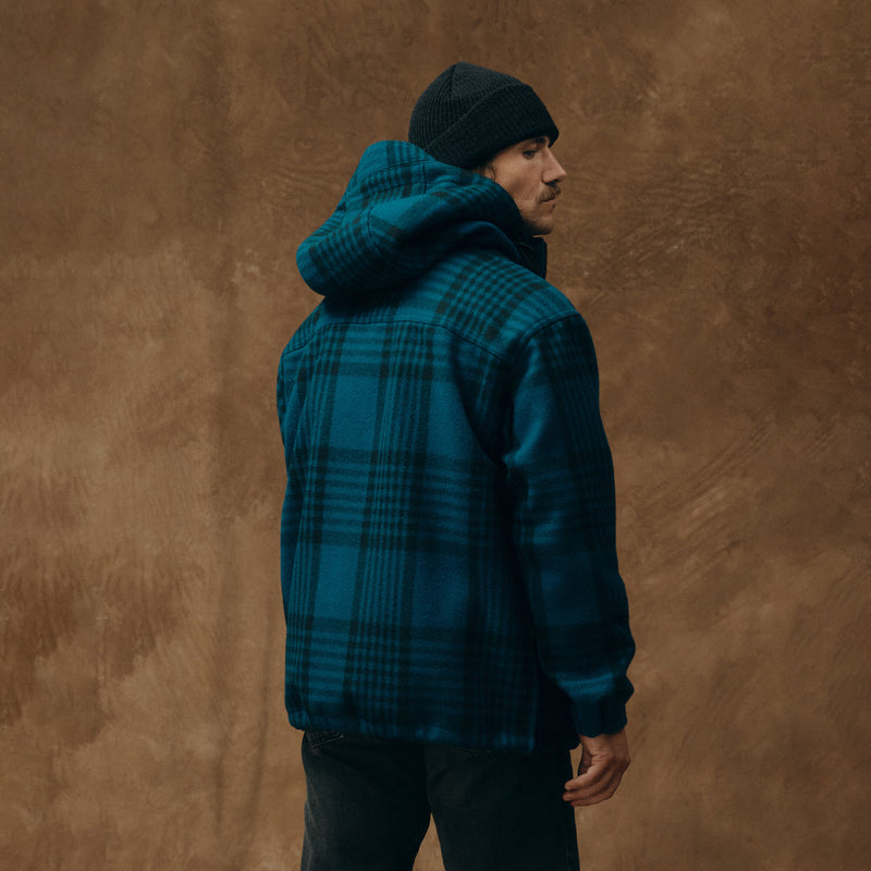 Anorak in lana mackinaw di Filson | Blue / black plaid (Blue)