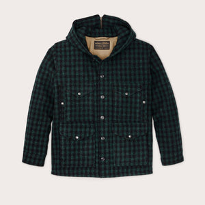 Mackinaw wool hooded cruiser jacket di Filson | Dark timber b (Green)