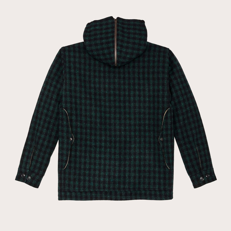 Mackinaw wool hooded cruiser jacket di Filson | Dark timber b (Green)