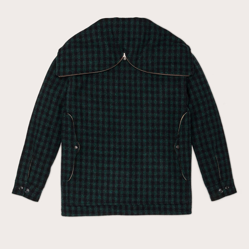 Mackinaw wool hooded cruiser jacket di Filson | Dark timber b (Green)