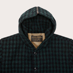 Mackinaw wool hooded cruiser jacket di Filson | Dark timber b (Green)