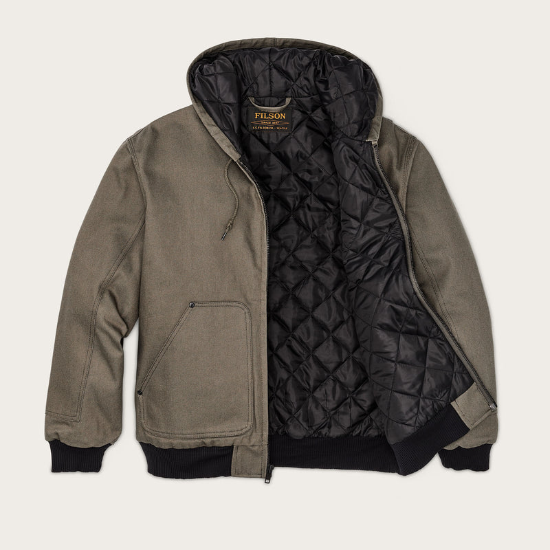 Worksmith insulated bomber jacket by Filson | Tarmac (Gray)