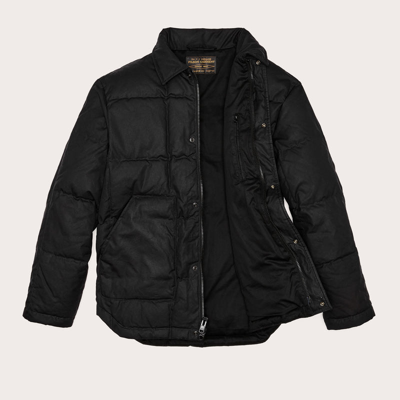 Waxed down barn coat by Filson | Black onyx (Black)