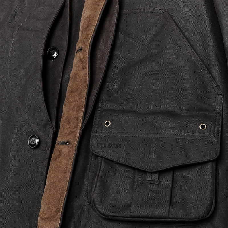 Tin cloth hunting jacket di Filson | Cinder (Gray)