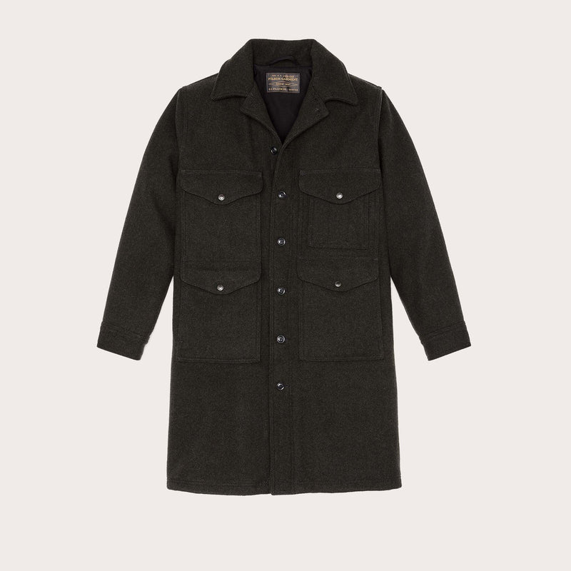 Long mackinaw wool cruiser von Filson | Peat black (Gray)