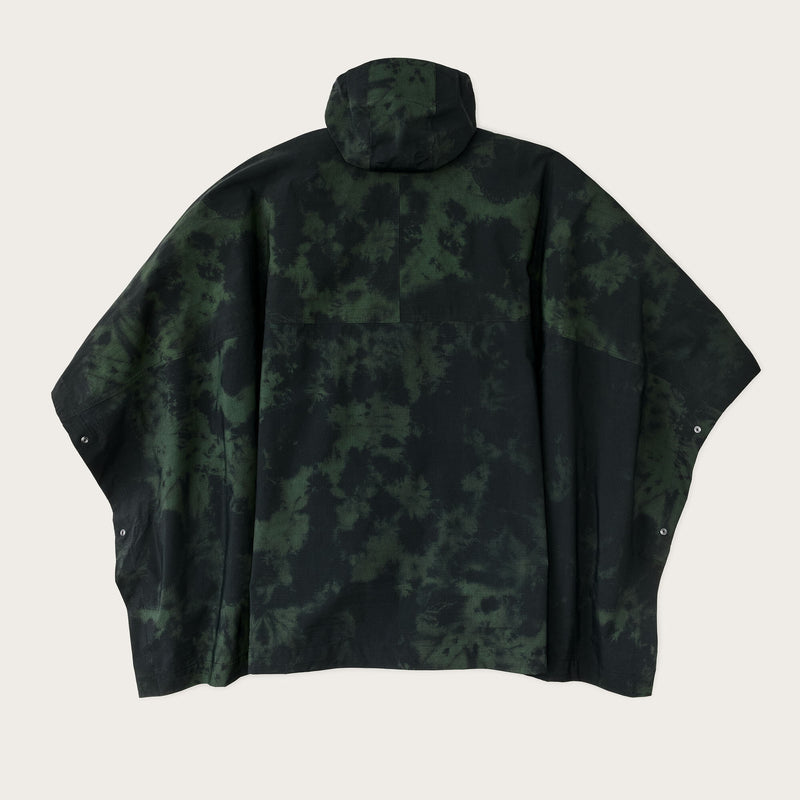 Filson x housefly swiftwater rain poncho von Filson | Dark green tie dye (Green)