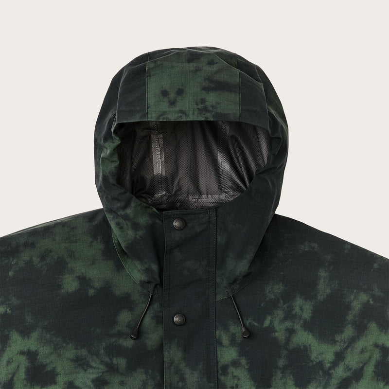 Filson x housefly swiftwater rain poncho von Filson | Dark green tie dye (Green)