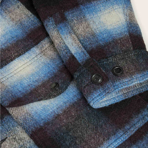 Knitted wool cruiser by Filson | Blue / black plaid (Blue)