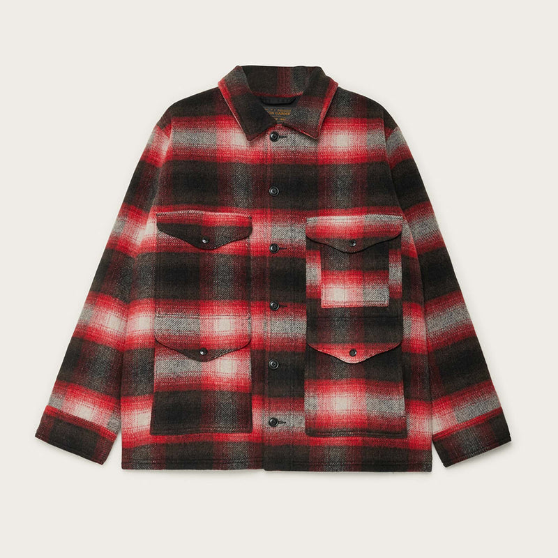 Knitted wool cruiser von Filson | Red/black plaid (Red)