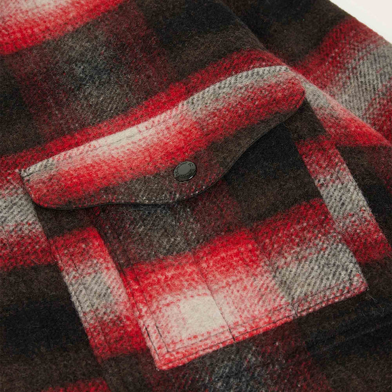 Knitted wool cruiser von Filson | Red/black plaid (Red)