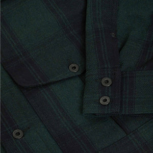 Veste journeyman en laine par Filson | Blue/green check (Green)