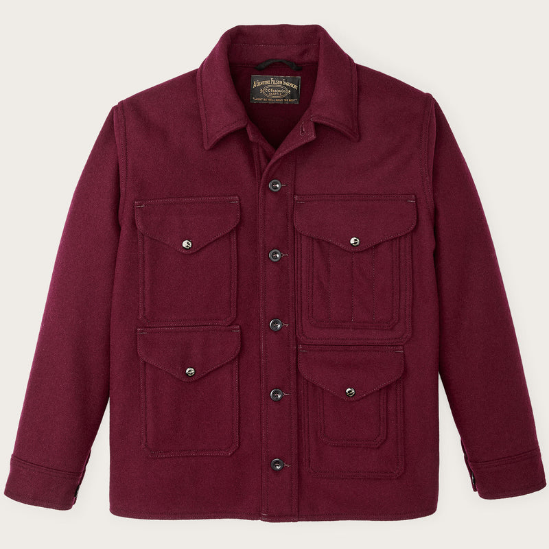 1940s mackinaw wool cruiser jacket by Filson | Wine (Red)