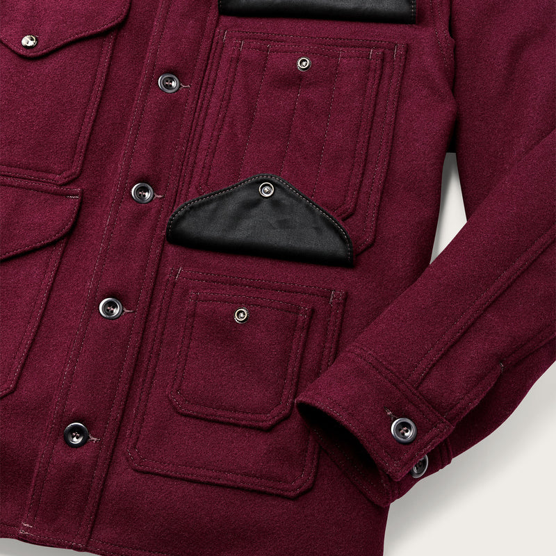 1940s mackinaw wool cruiser jacket by Filson | Wine (Red)