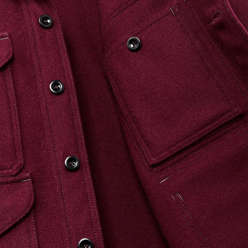 1940s mackinaw wool cruiser jacket by Filson | Wine (Red)