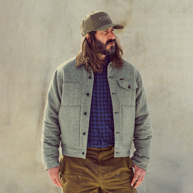 Spokane insulated short cruiser jacket by Filson | Vintage heather gray (Gray)