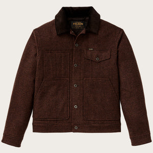 Spokane insulated short cruiser jacket by Filson | Merlot / black plaid (Brown)