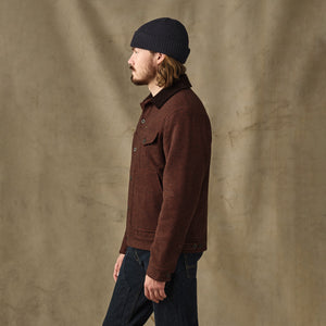 Spokane insulated short cruiser jacket by Filson | Merlot / black plaid (Brown)
