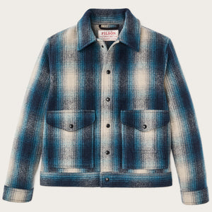 Mackinaw wool work jacket par Filson | Teal / gray ombre (Blue)