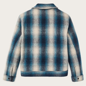 Mackinaw wool work jacket par Filson | Teal / gray ombre (Blue)