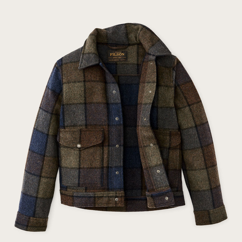 Veste de travail en laine mackinaw by Filson | Blue / brown / gray plaid (Multicolor)