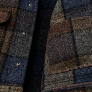 Veste de travail en laine mackinaw by Filson | Blue / brown / gray plaid (Multicolor)