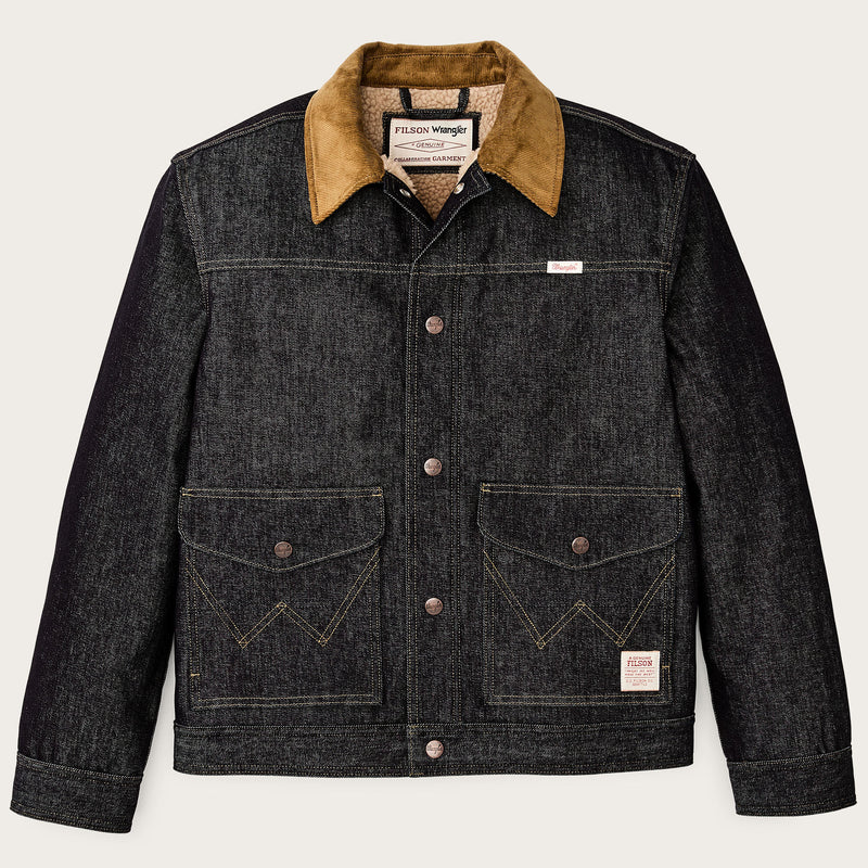 Veste de travail en denim wrangler x filson par Filson | Indigo (Blue)
