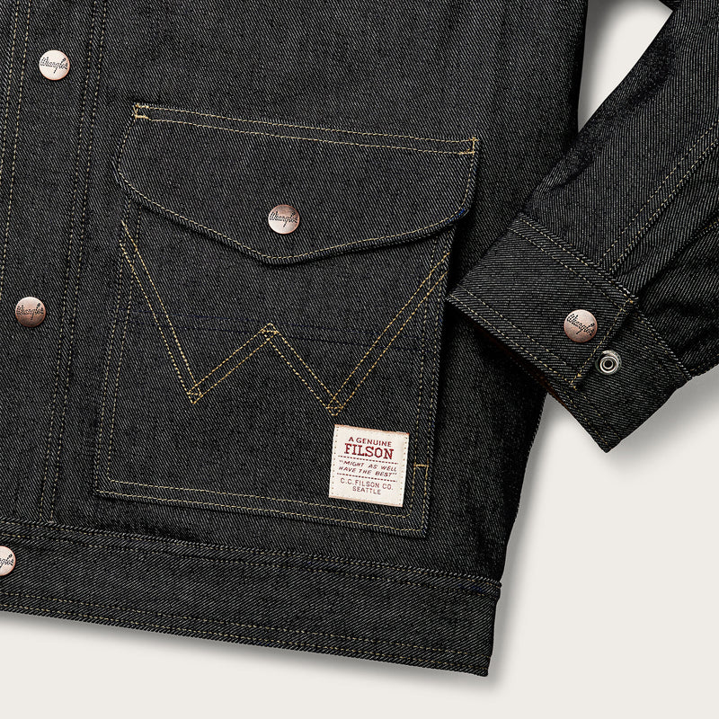 Veste de travail en denim wrangler x filson par Filson | Indigo (Blue)
