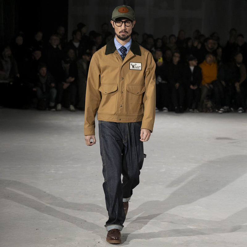 Filson x junya watanabe work jacket by Filson | Beige / navy green (Beige)