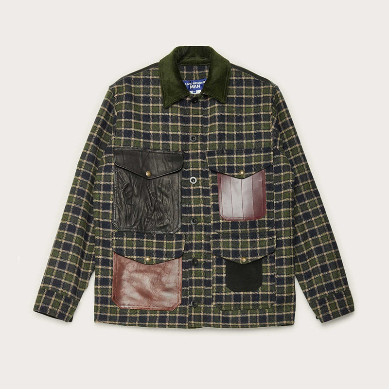 Filson × junya watanabe jac-shirt kariert wolle von Filson | Navy green beige / b (Green)