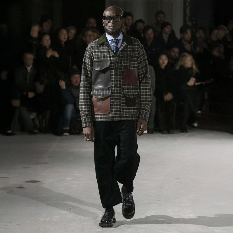 Filson × junya watanabe jac-shirt kariert wolle von Filson | Navy green beige / b (Green)